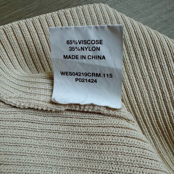 DISSH Cream Ribbed Tube Top XXL - Picture 4 of 4